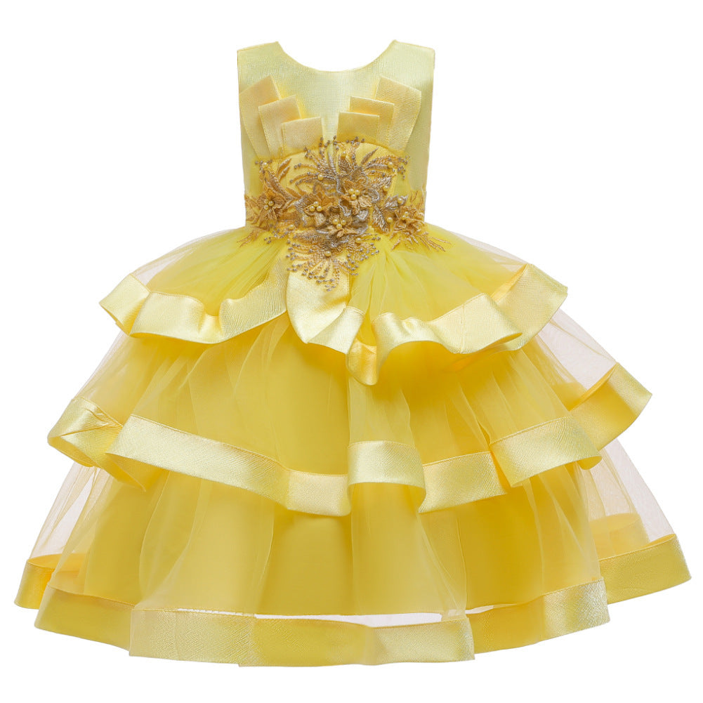 Children’s Princess Gown – Multi-Layer Pettiskirt Dress