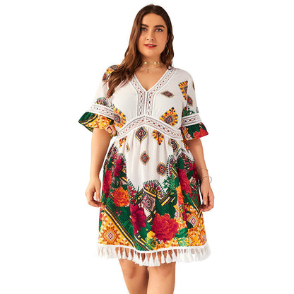 Vintage Chiffon Dress for Women – French Floral Tea Break Style