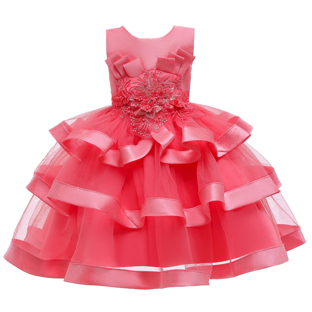 Children’s Princess Gown – Multi-Layer Pettiskirt Dress