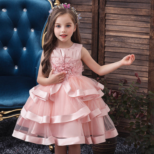 Children’s Princess Gown – Multi-Layer Pettiskirt Dress