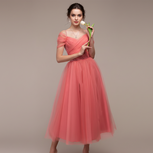 Mesh Off-Shoulder Dress – Sexy Sleeveless Women’s Style