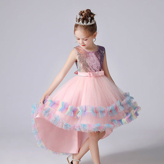 Lace Flower Girl Dress Princess Catwalk Gown