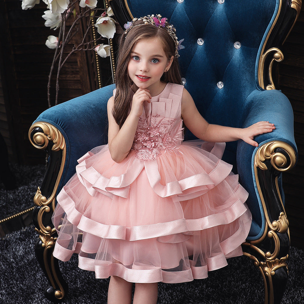 Children’s Princess Gown – Multi-Layer Pettiskirt Dress