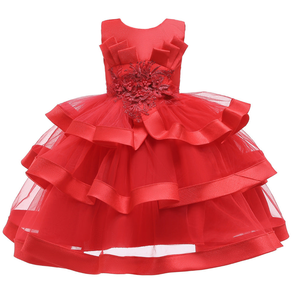 Children’s Princess Gown – Multi-Layer Pettiskirt Dress